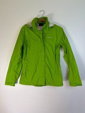 Marmot Women’s Bright Green PreCip Eco Waterproof Rain Jacket